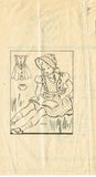 1940s Vintage Anne Adams Sewing Pattern 4330 Toddler Girls Pinafore Dress Size 4