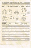 1950s Vintage Advance Sewing Pattern 5957 14 Inch Toni Doll Clothes Set
