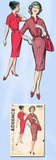 1950s Vintage Advance Sewing Pattern 9201 Uncut Misses Slender Dress Size 12 30B