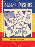 1940s VTG Aunt Martha's Embroidery Transfer 9456 Applique Fruit Tea Towels