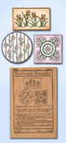 1930s Vintage Butterick Embroidery Transfer 16085 Uncut Sofa Pillow Motifs - Vintage4me2