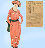 Butterick 2152: 1920s Rare Uncut Misses Dress Sz 36 Bust Vintage Sewing Pattern