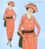 Butterick 2152: 1920s Rare Uncut Misses Dress Sz 36 Bust Vintage Sewing Pattern