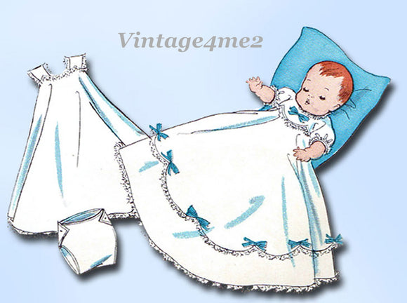 1950s Vintage Butterick Sewing Pattern 8800 11-12 Inch Baby Doll Clothes Set Complete Vintage4me2