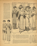 Digital Download Butterick Fashion Flyer May 1911 Victorian Sewing Pattern Catalog