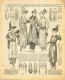 Digital Download Butterick Fashion Flyer October 1914 Edwardian Sewing Pattern Catalog
