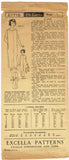 Excella 1719: 1920s Easy Toddler's Nightdrawers Sz 5 Vintage Sewing Pattern