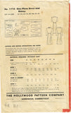 1940s Vintage Hollywood Sewing Pattern 1100 Misses WWII Shirtwaist Dress Sz 32B