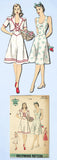 1940s Vintage Hollywood Sewing Pattern 1134 Misses Sun Dress & Jacket Sz 14 32B - Vintage4me2