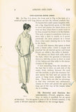 1920s Brooks Picken Woman's Institute Sewing Book 405 Aprons and Caps 1922 Ed