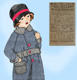 Ladies Home Journal 2961: 1920s Uncut Little Girls Coat Sz 12 VTG Sewing Pattern