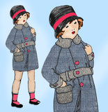 Ladies Home Journal 2961: 1920s Uncut Little Girls Coat Sz 12 VTG Sewing Pattern