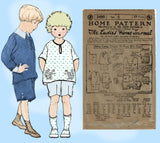 Ladies Home Journal 3490: 1920s Uncut Toddler Boys Suit Sz 4 VTG Sewing Pattern
