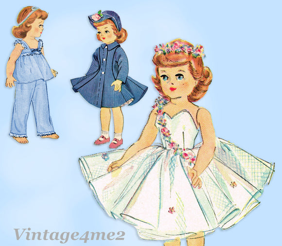 1950s Original Vintage McCalls Pattern 1983 Large 30 Inch Sweet Sue Doll Clothes