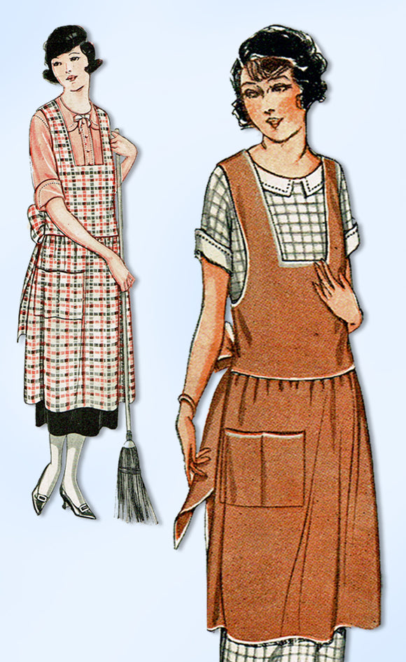 1920s Rare Original Vintage McCall Pattern 2261 Misses Apron Size 38 to 40 Bust