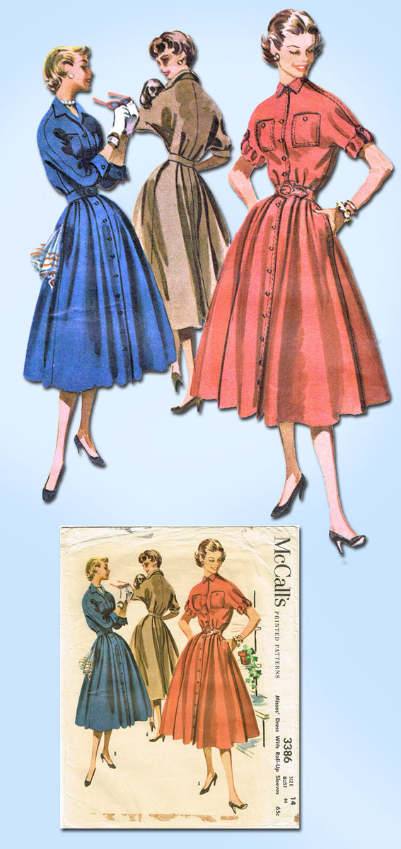McCalls 5040 1950s Dress Vintage Sewing Pattern – WeSewRetro