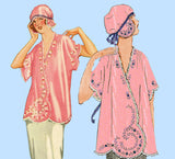 McCall 3851: 1920s Uncut Misses Dressing Gown & Cap MED Vintage Sewing Pattern