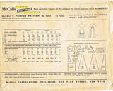 1950s Vintage McCalls Sewing Pattern 4362 Misses Empire Waist Dress Sz 31.5 Bust