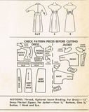 1950s Vintage Misses Wiggle Dress & Jacket Uncut 1958 McCalls Sewing Pattern 35B