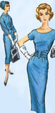 1950s Vintage Misses Wiggle Dress & Jacket Uncut 1958 McCalls Sewing Pattern 35B