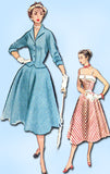 1950s Vintage Misses Sun Dress & Jacket 1952 McCall's 8976 Sewing Pattern Sz 12