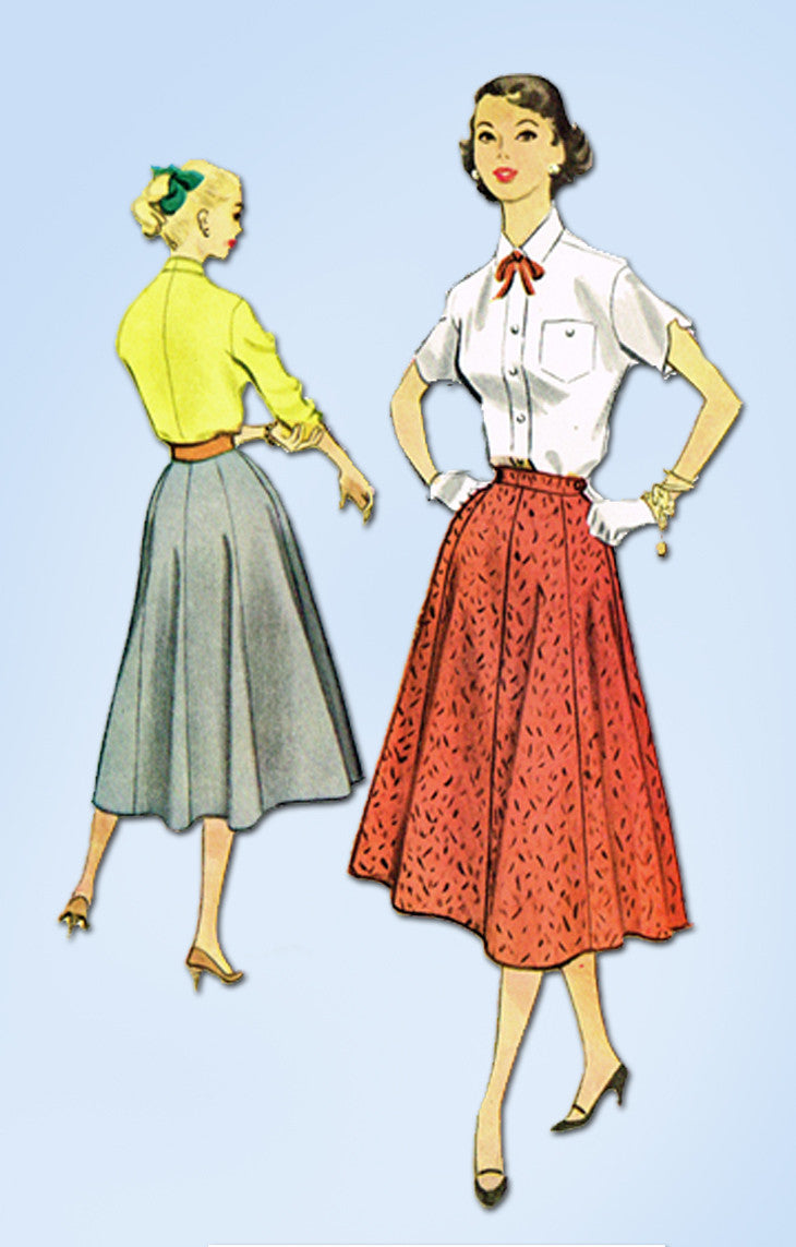 50s skirt discount sewing pattern