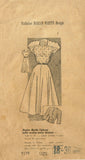 1940s Vintage Marian Martin Sewing Pattern 9179 Misses Scalloped Dress Sz 18 36B - Vintage4me2