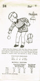 1930s Vintage New York Sewing Pattern 24 Darlin Uncut Easy Toddler Romper Size 6