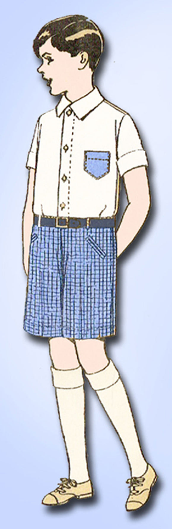 1920s Vintage Pictorial Review Patterns 2600 Boys Blouse & Short Trousers Sz 10