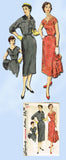 1950s Vintage Misses Dress & Jacket Uncut 1955 Simplicity Sewing Pattern Size 12