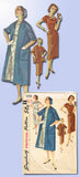 1950s Vintage Simplicity Sewing Pattern 1458 Misses Wiggle Dress Coat Sz 16 34 B