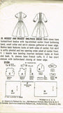 1950s Vintage Simplicity Sewing Pattern 2126 Uncut Misses Shirtwaist Dress Sz 32