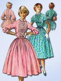 1950s Vintage Simplicity Sewing Pattern 2126 Uncut Misses Shirtwaist Dress Sz 32
