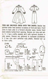 1950s Vintage Simplicity Sewing Pattern 2149 Uncut Misses Shirtwaist Dress 34B