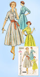 1950s Vintage Simplicity Sewing Pattern 2222 Uncut Misses Shirtwaist Dress 34 B