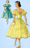 1950s Vintage Simplicity Sewing Pattern 2321 Uncut Misses Prom Dress Sz 12 32B