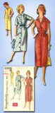 1950s Vintage Simplicity Sewing Pattern 2399 Easy Uncut Misses Street Dress 32 B