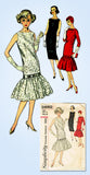 1950s Vintage Simplicity Sewing Pattern 2692 Uncut Misses Cocktail Dress Sz 34 B