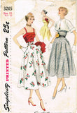 1950s Vintage Simplicity Sewing Pattern 3265 Uncut Misses Sun Dress & Bolero 30B