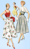 1950s Vintage Simplicity Sewing Pattern 3265 Uncut Misses Sun Dress & Bolero 30B