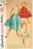 1950s Vintage Misses Slip & Petticoat Uncut 1954 Simplicity Sewing Pattern Sz 14