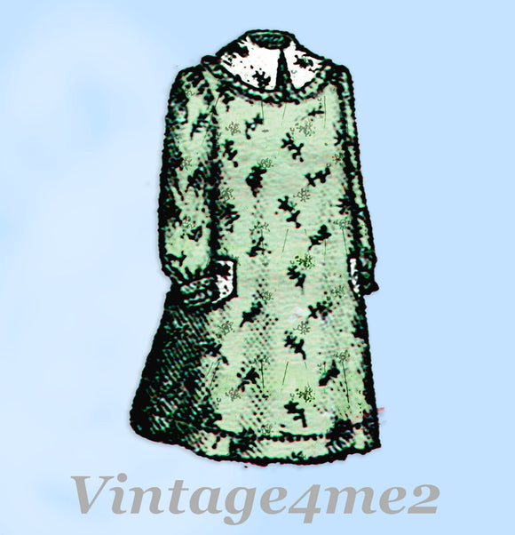 Standard 7030: 1890s Rare Toddler Girls Sacque Apron 24B Vintage Sewing Pattern
