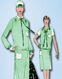 1920s Vintage Standard Designer Sewing Pattern 8702 Misses Flapper Dress Sz 36 B - Vintage4me2
