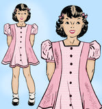 1930s Vintage Superior Sewing Pattern 533 Toddler Girls Princess Dress Size 6