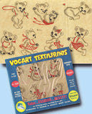 1950s Color Vintage Vogart Textilprint 487 Dancing Bears Uncut No Sew Transfer