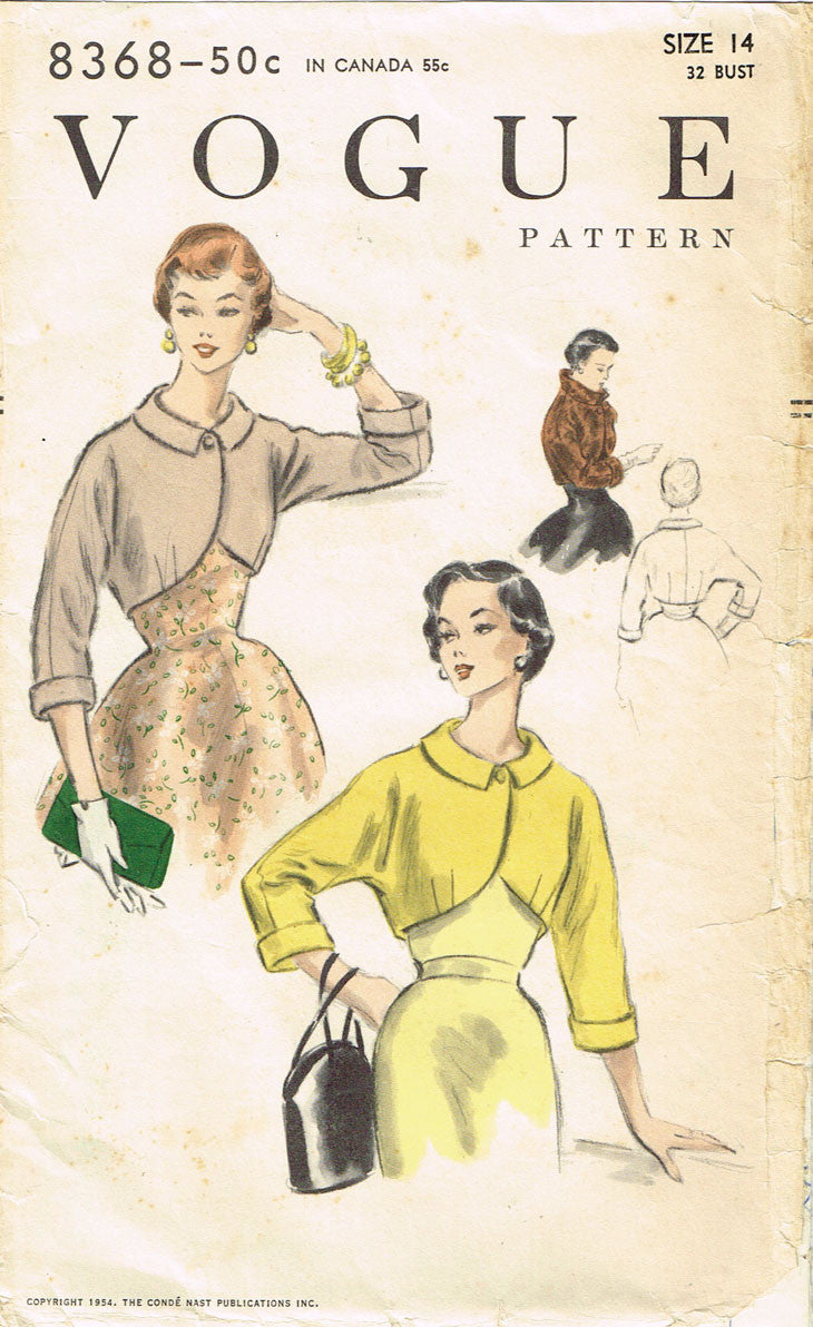 1950s bolero jacket top