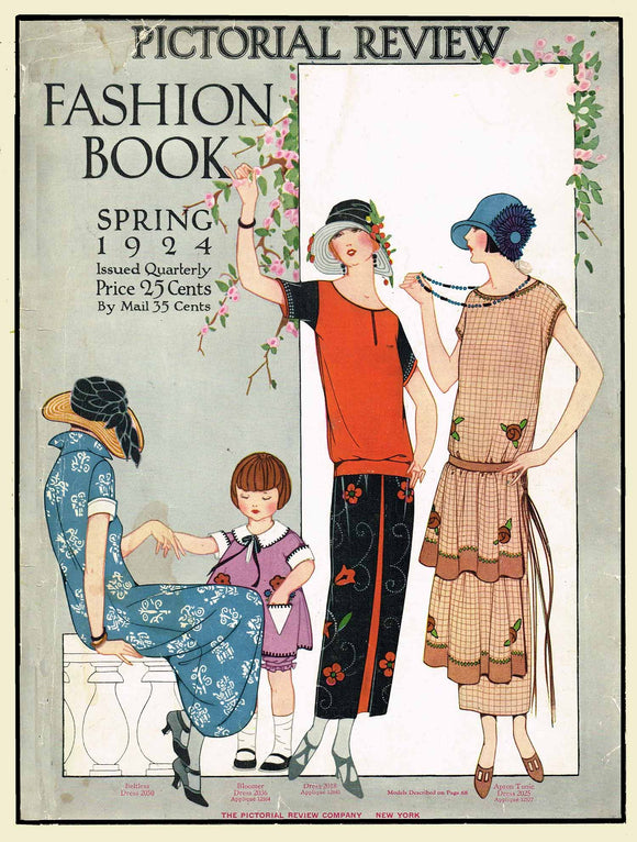1920s Pictorial Review Spring 1924 Quarterly Sewing Pattern Catalog 80 pgs Instant Download