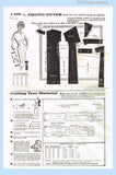 Mail Order 1-468: 1950s Chic Uncut Misses Wiggle Dress 34B Vintage Sewing Pattern