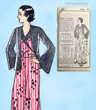 Own Name 114: 1930s Rare Uncut Plus Size Lounging Pajamas 40B Vintage Sewing Pattern