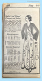 Own Name 114: 1930s Rare Uncut Plus Size Lounging Pajamas 40B Vintage Sewing Pattern